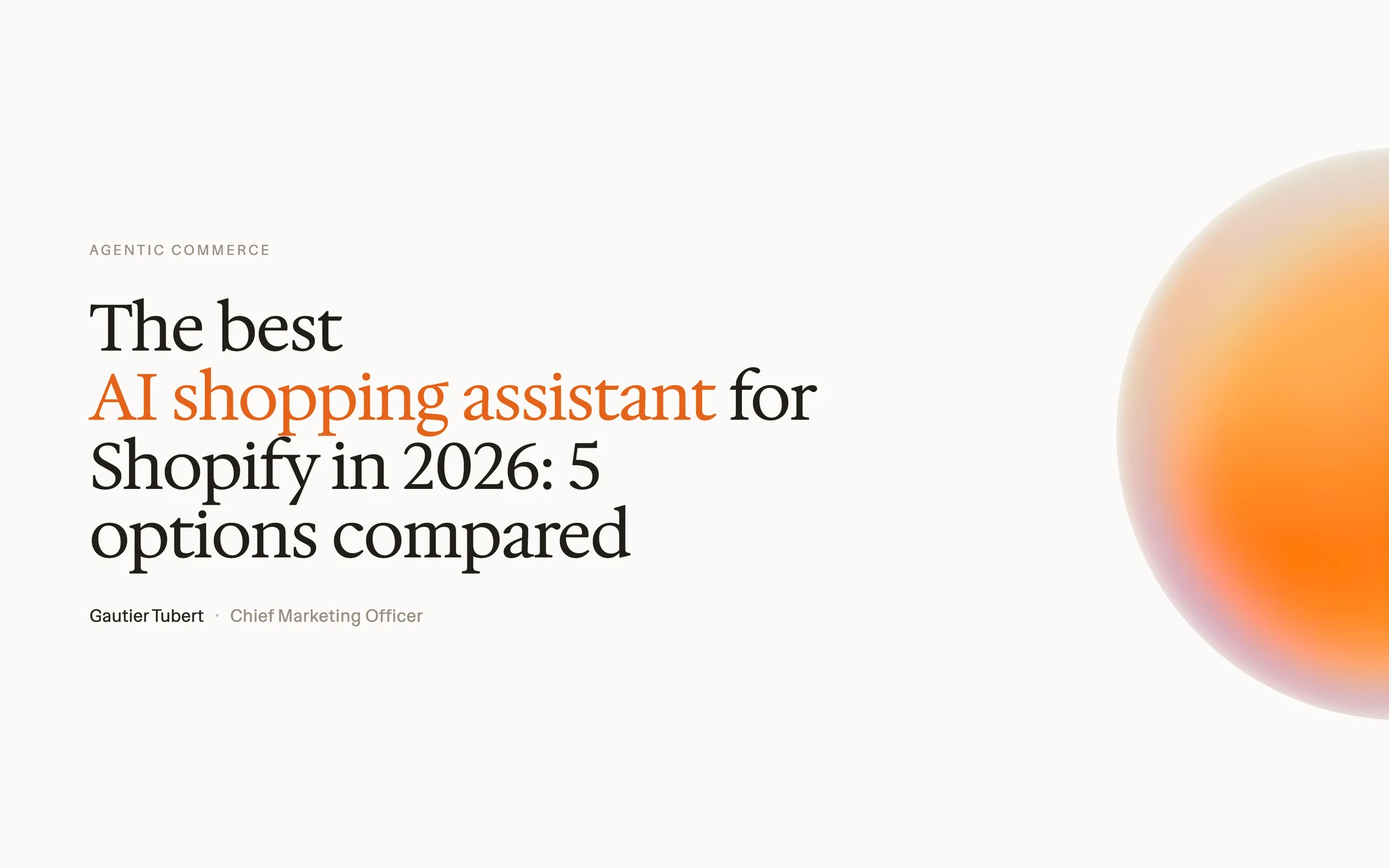 El mejor asistente de compras con IA para Shopify en 2026: 5 opciones comparadas