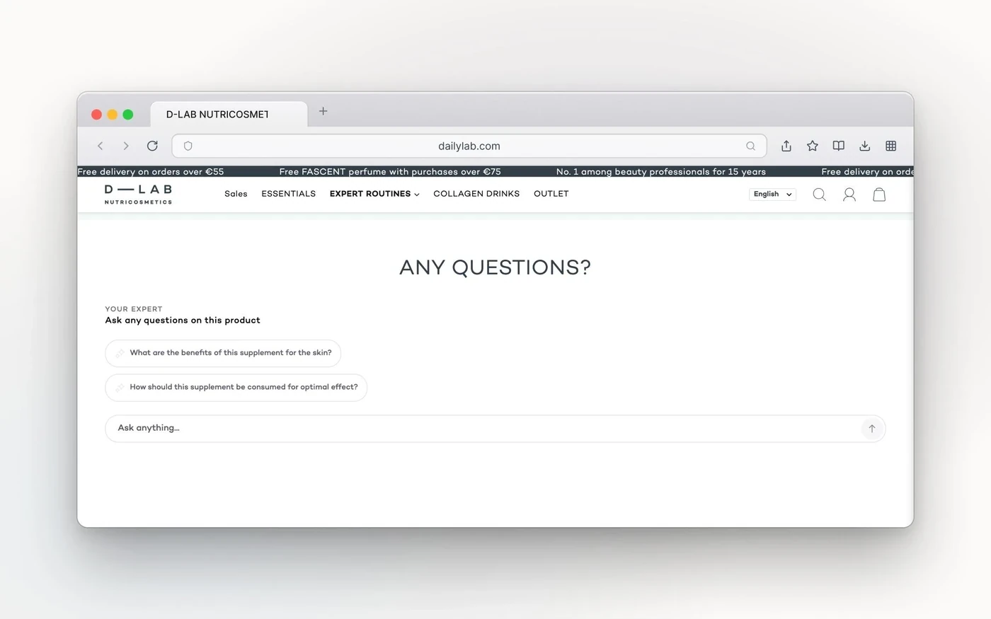 Dailylab.co.uk AI shopping assistant