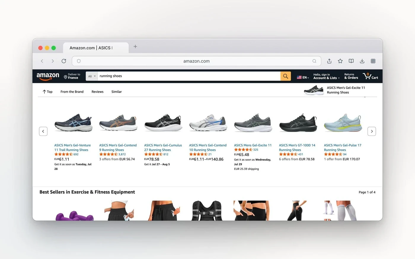 Recommandations de produits traditionnelles sur Amazon.com