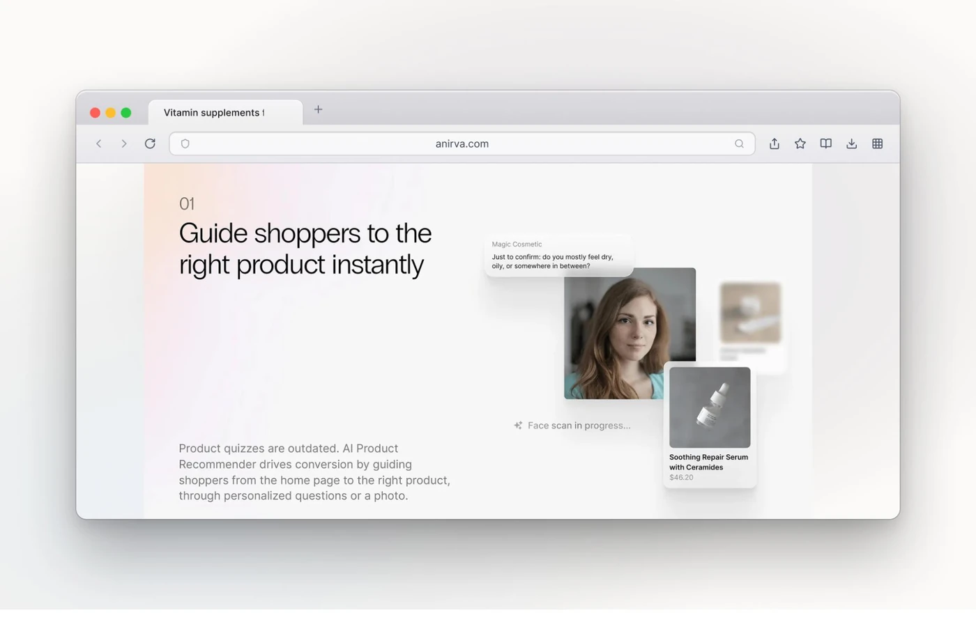 Le Personal Shopper de Dialog guidant un client